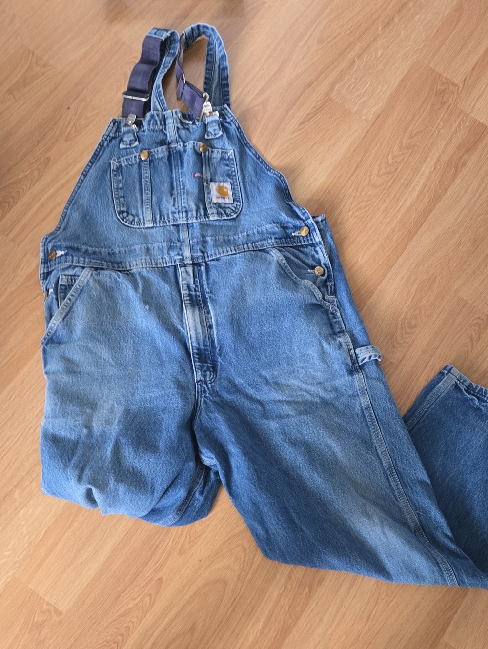 Vintage Carhartt Denim Overalls. 40x30